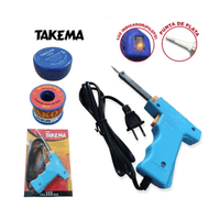 Cautin tipo Pistola 30W-70W TAKEMA ZD-90 + alambre para Soldar 1-2