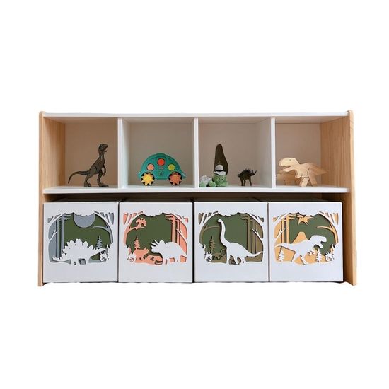 Estante-de-8-espacios-con-cajas-Special-Edition---Dinosaurios