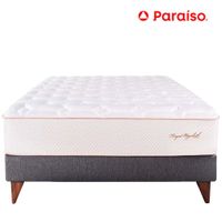 Cama Euro PARAÍSO ROYAL ELIZABETH King Gris
