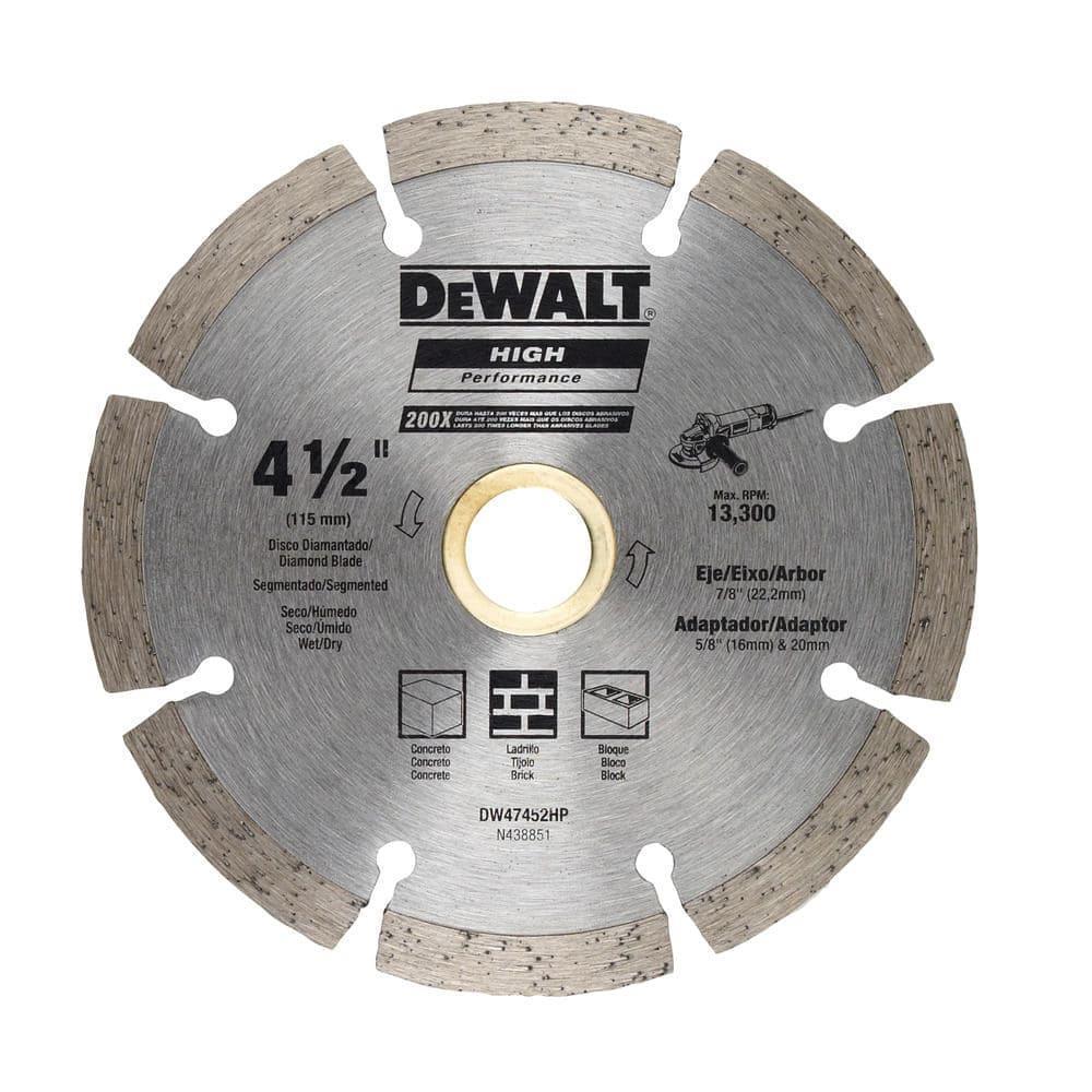 Disco Diamantado 4-1/2"" Segmentado - HP Dewalt