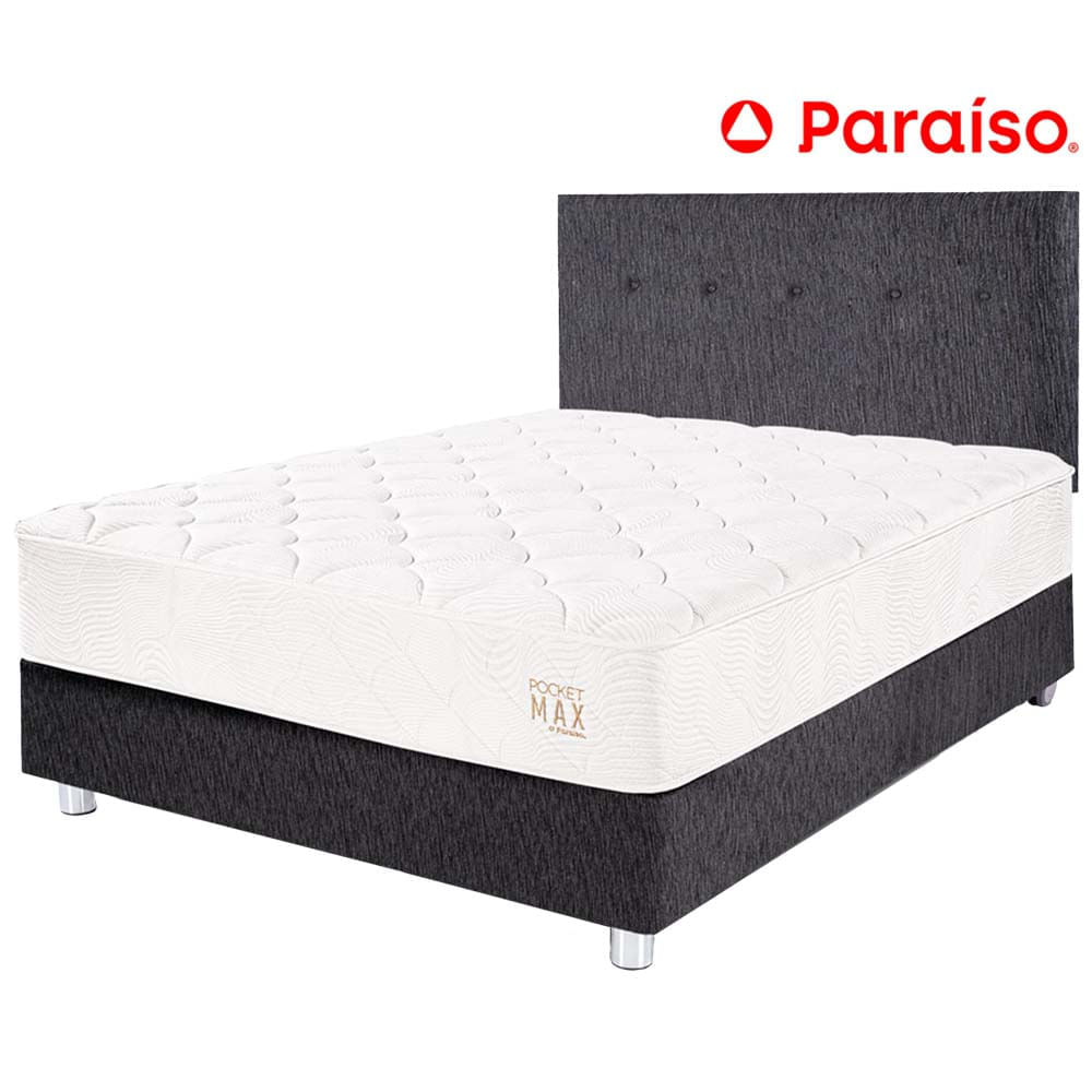 Dormitorio PARAÍSO Pocket Max 2 Plazas Charcoal