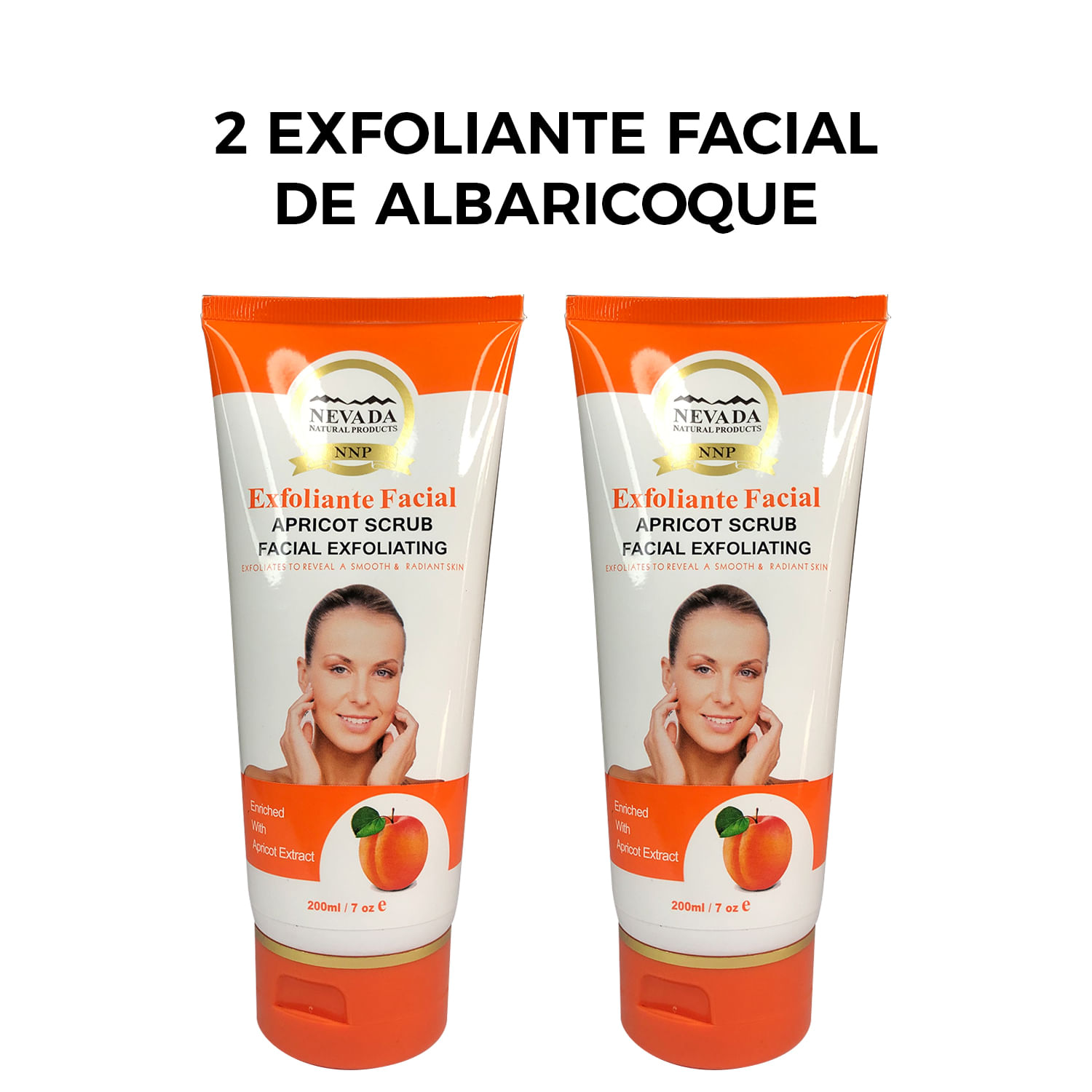 2 Exfoliante Facial de Albaricoque 200ml