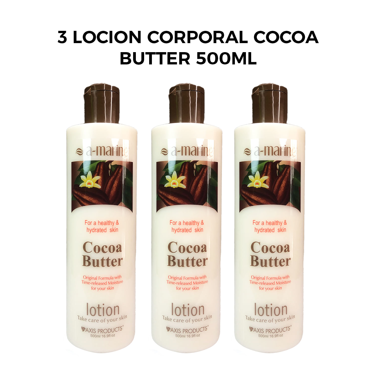 3 Locion Corporal Cocoa Butter 500ml