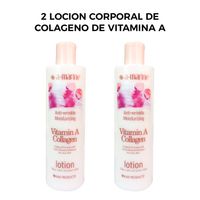 2 Locion Corporal de Colageno de vitamina A 500ml