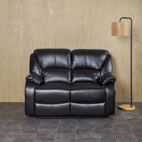 Sillón Reclinable 2 Cuerpos Davis Negro
